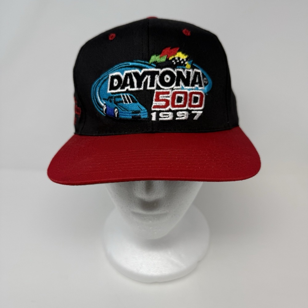 Vintage 1997 Daytona 500 NASCAR Snapback Hat Cap Winston Cup Series Snapback